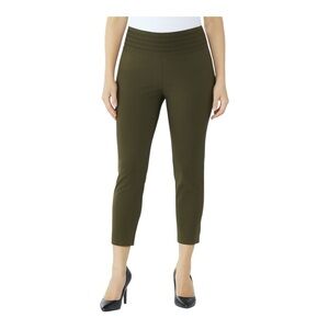 ZAC & RACHEL Women's Pull On Ankle Pants‎ Green Slimming High Waist sz 14 NWT